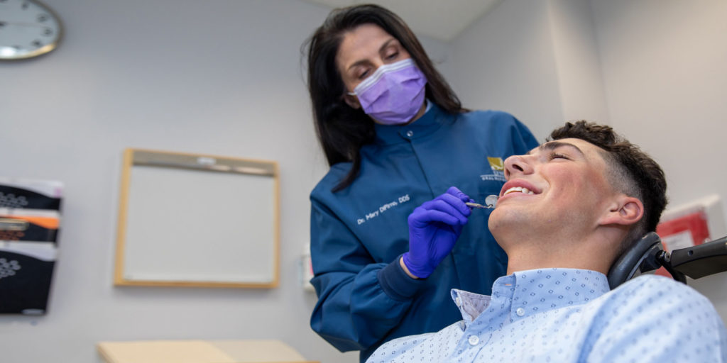 dental patient undergoing procedure Peabody, MA
