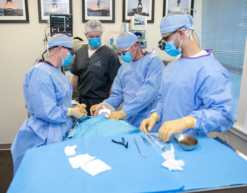 oral surgeons performing dental implant procedure Peabody, MA