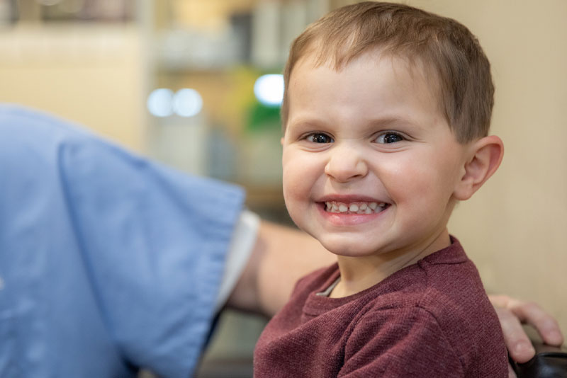 young pediatric patient smiling Peabody, MA